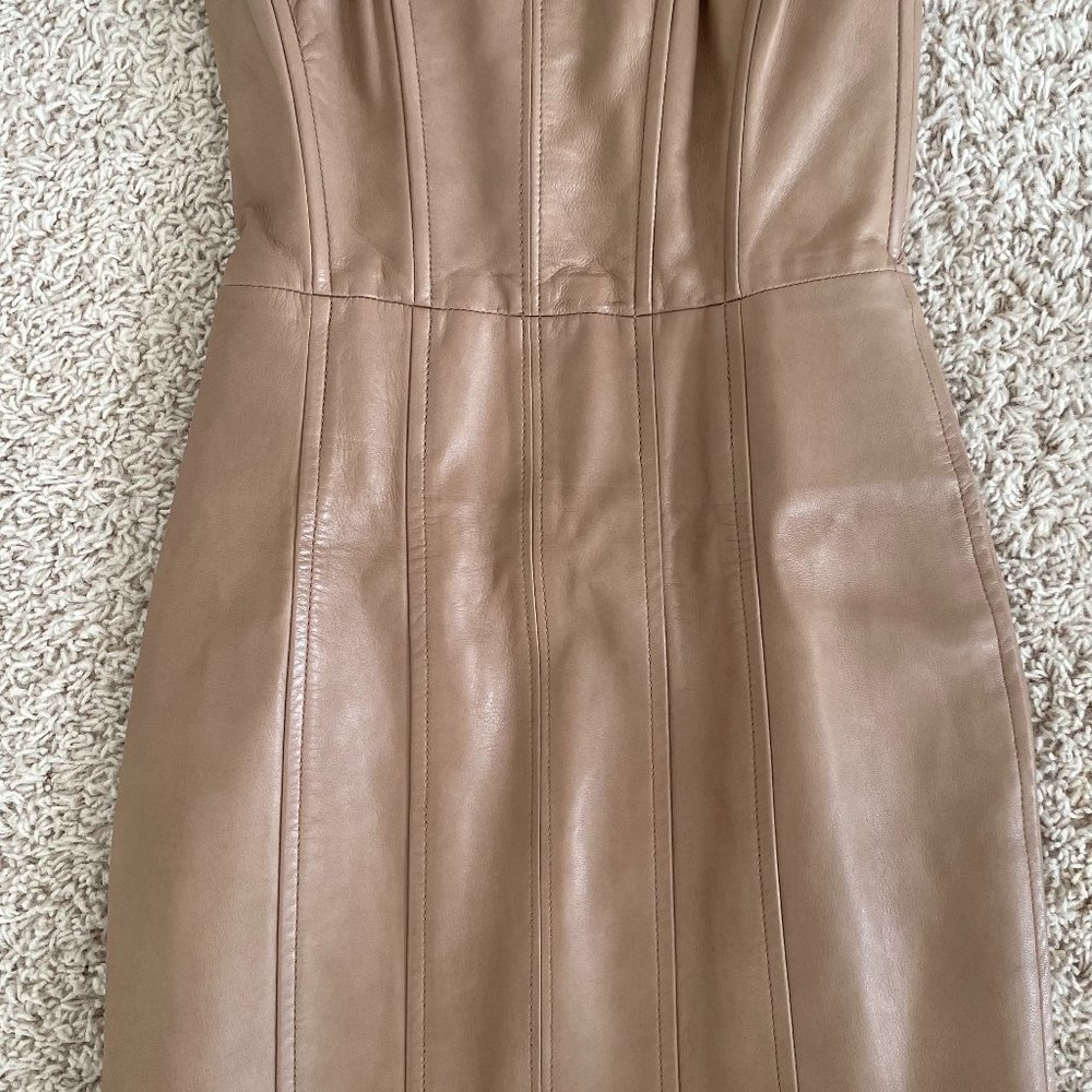 Leather Bustier dress